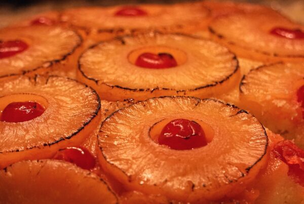 a close up of some food